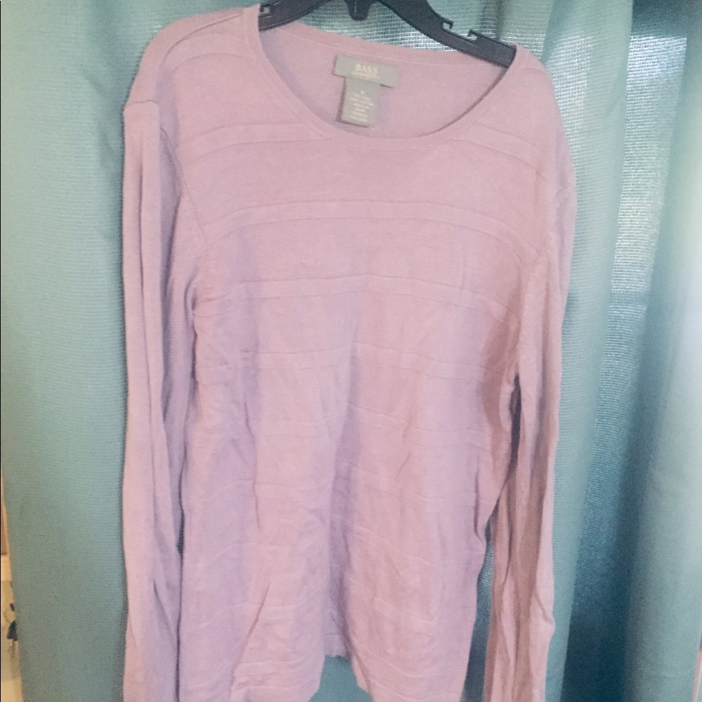 SOLD BASS Small Lavender Light Sweater